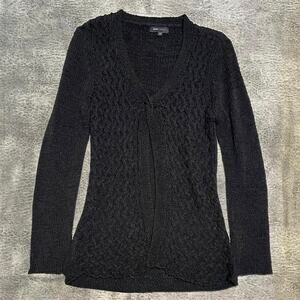 BCBG Womens knit black sweater